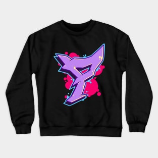 Letter P -  Graffiti Street Art Style Crewneck Sweatshirt